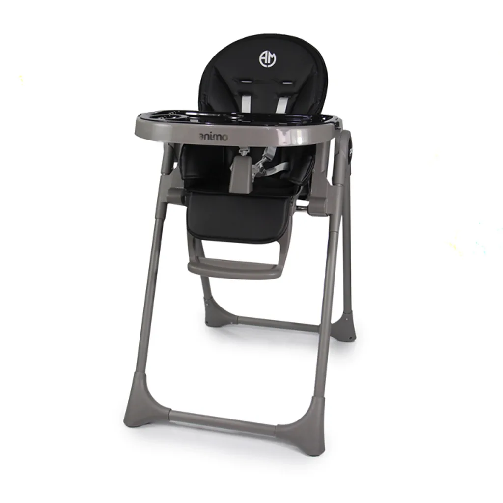 صندلی غذای آنیمو مدل Pono پونو 4چرخ 360درجه بدنه خاکستری Animo
