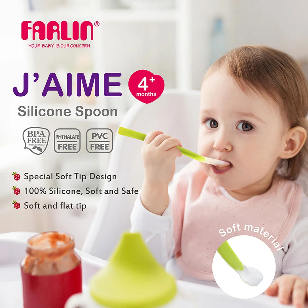 قاشق غذاخوری فارلین 2تایی Pulpy Juicy Food چندکاره Farlin