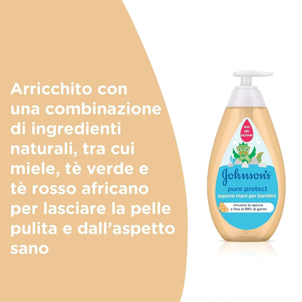 صابون مایع دست Pure Protect با رایحه عسل درخت چای 300میل جانسون Johnsons