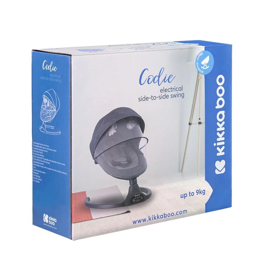 نی نی لای لای برقی کیکابو swing codie دکمه لمسی موزیکال Kikkaboo