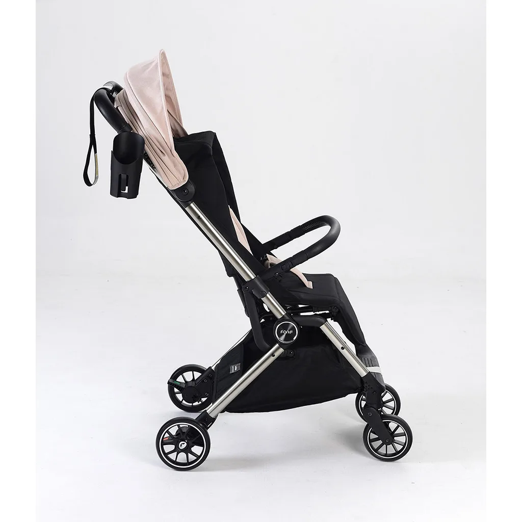 کالسکه فورته Travel مسافرتی دسته چرم عصایی ایتالیایی Forte