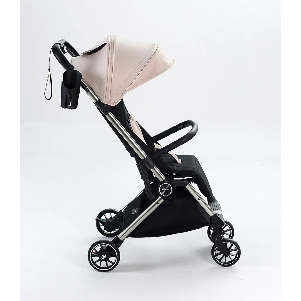 کالسکه فورته Travel مسافرتی دسته چرم عصایی ایتالیایی Forte