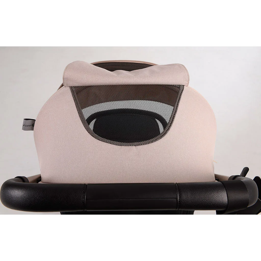 کالسکه فورته Travel مسافرتی دسته چرم عصایی ایتالیایی Forte