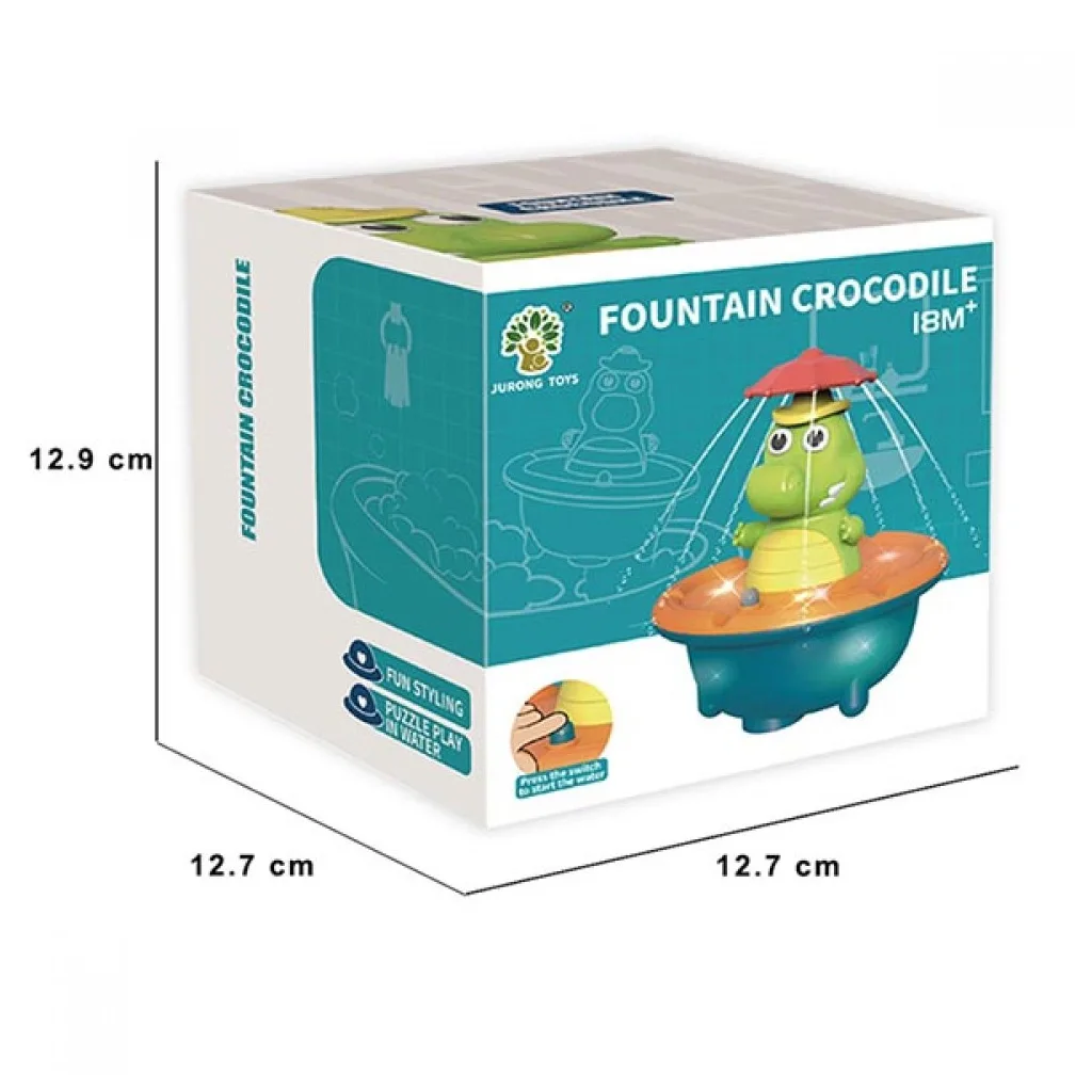 اسباب بازی آب پاش حمام 18+ماه تمساح کروکدیل Fountain Crocodile
