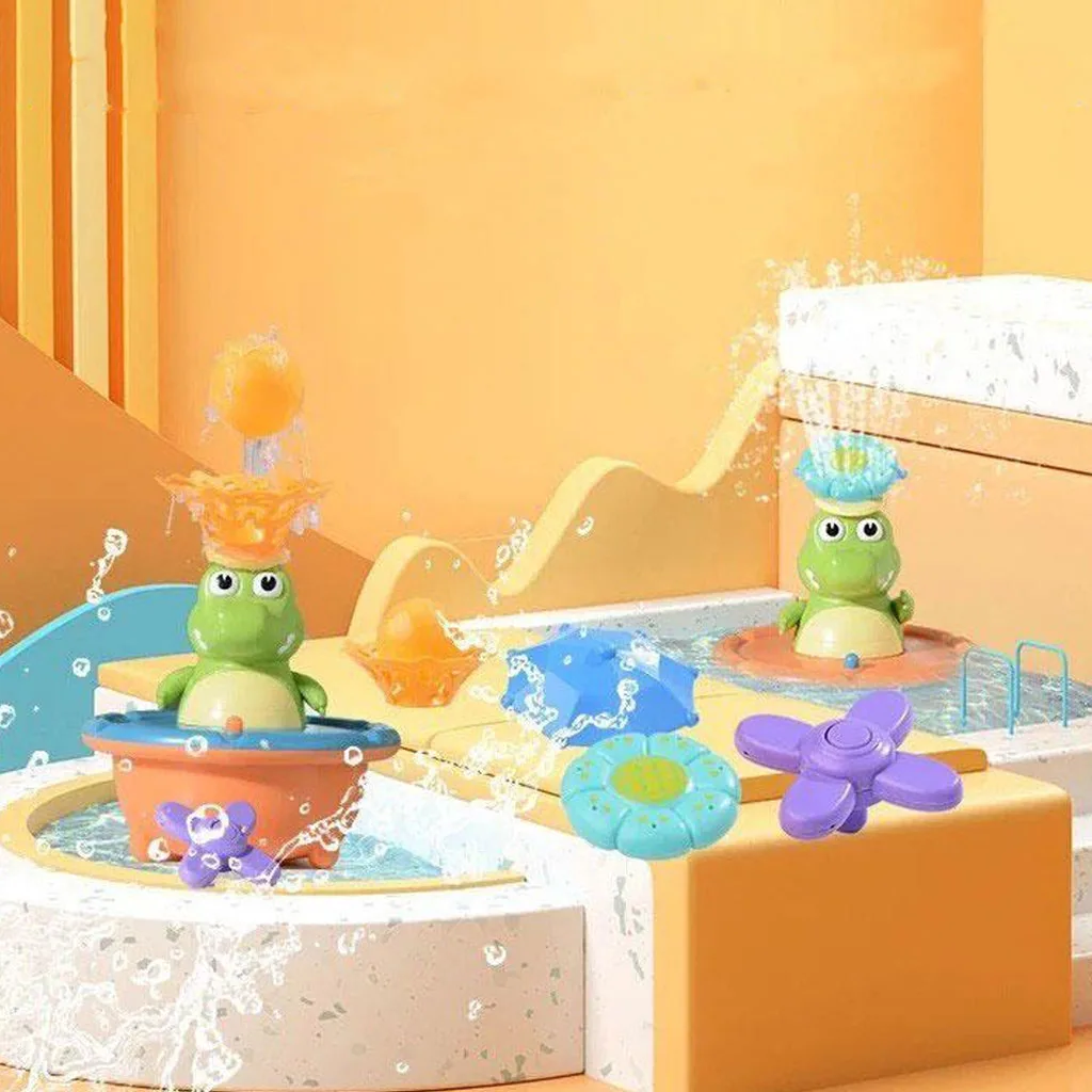اسباب بازی آب پاش حمام 18+ماه تمساح کروکدیل Fountain Crocodile
