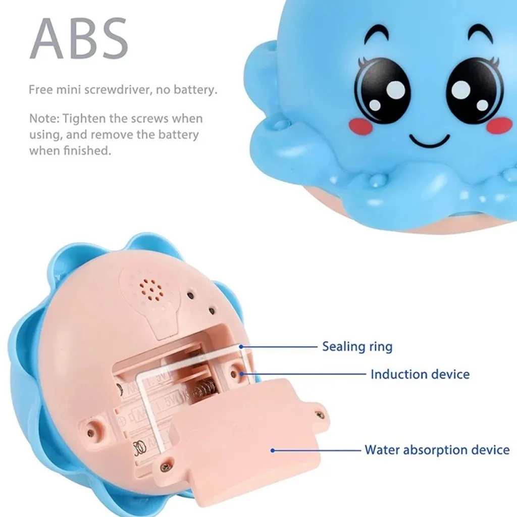 اسباب بازی حمام 3+ماه اختاپوس آبپاش mini spray water