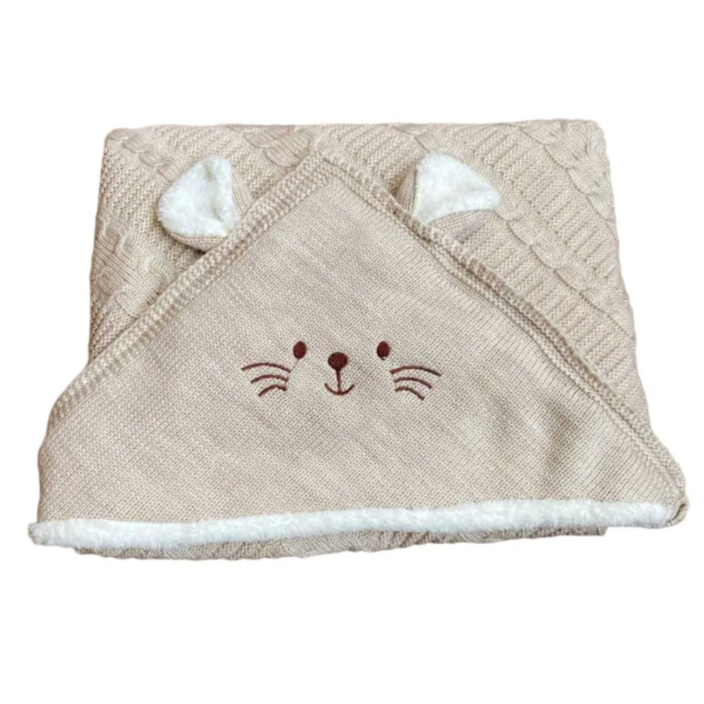 پتو بافت کرکدار کلاهدار موش گوشدار مینل Minel