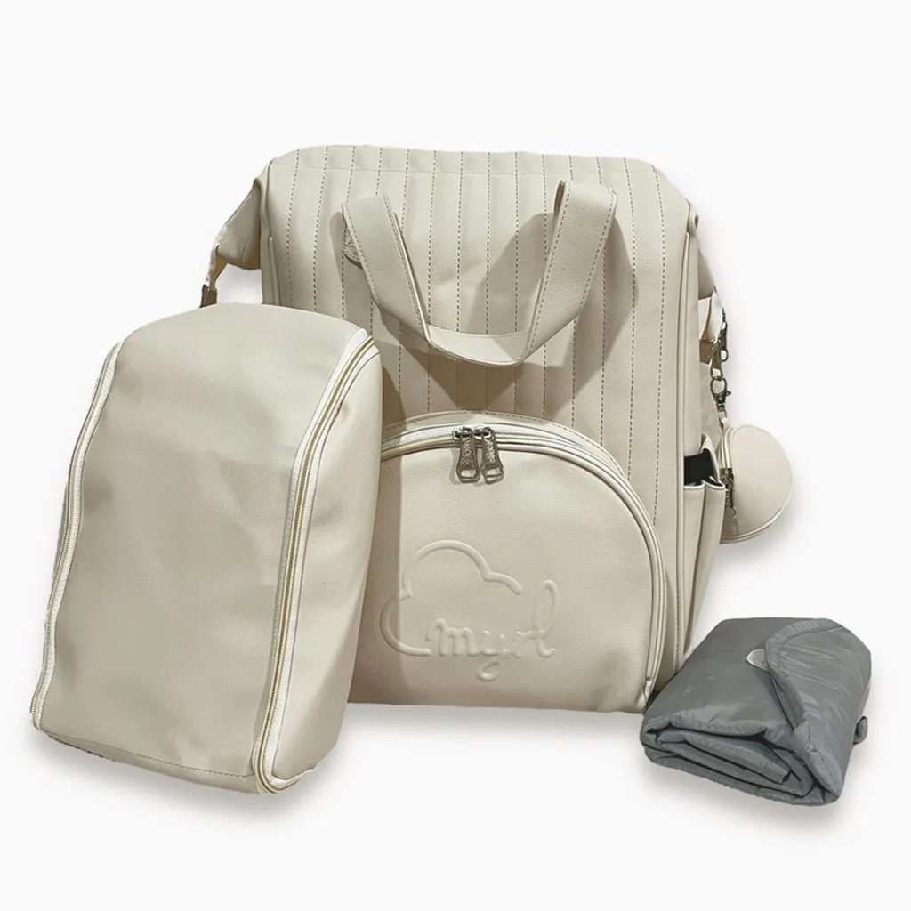 ساک لوازم کوله ای مدل Myrl مایورال دوخت راه راه چرم ببتو Bebetto