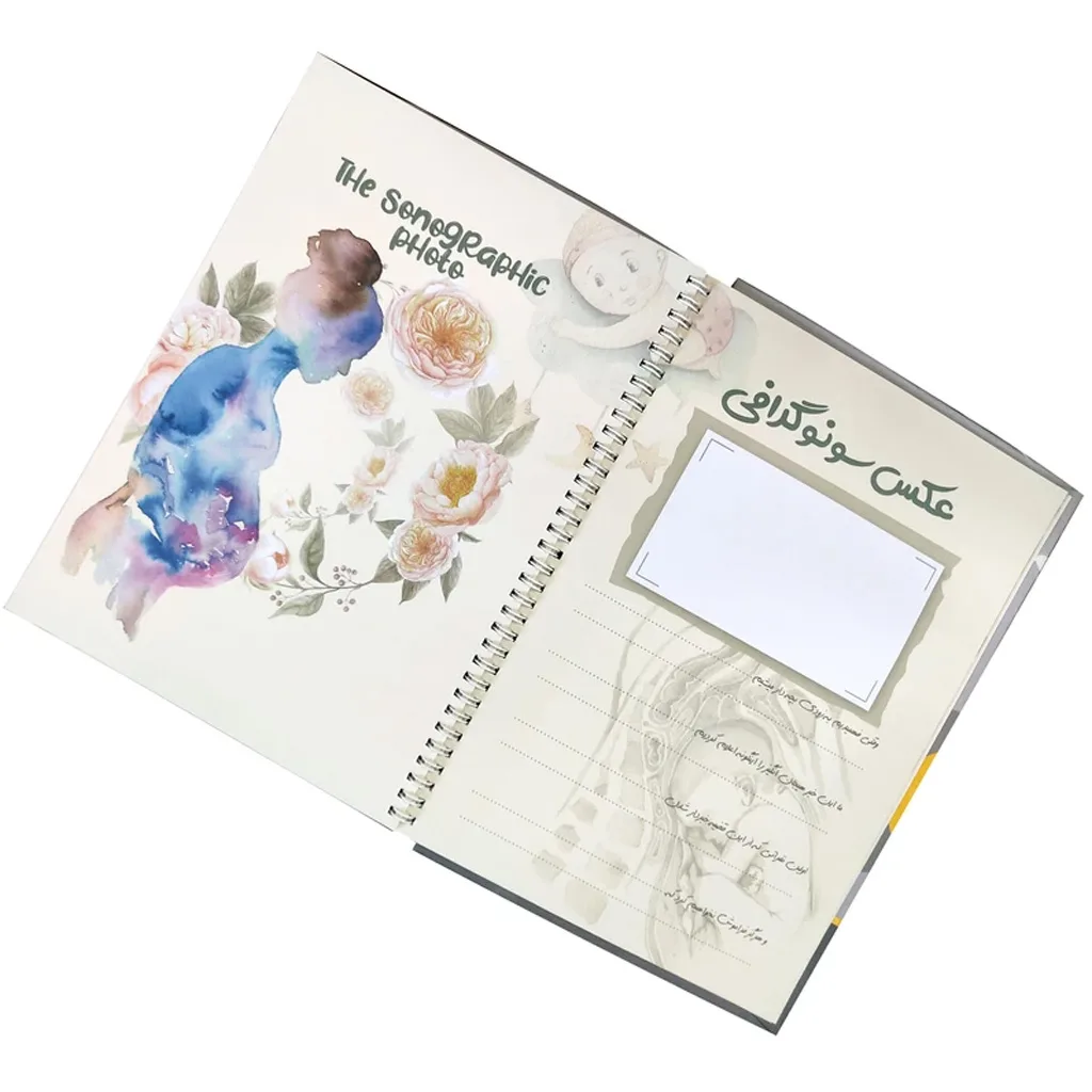 آلبوم خاطرات کودک چایلدهود 45برگی جعبه زرد طرح قلب ستاره ChildHood Momaiez