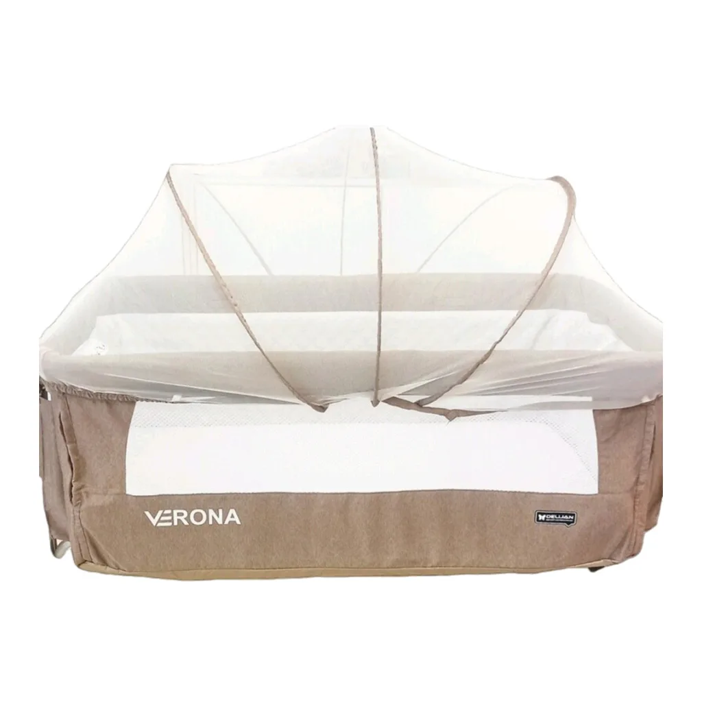 گهواره دلیجان Verona مدل ورونا تخت کنار مادر سایباندار Delijan