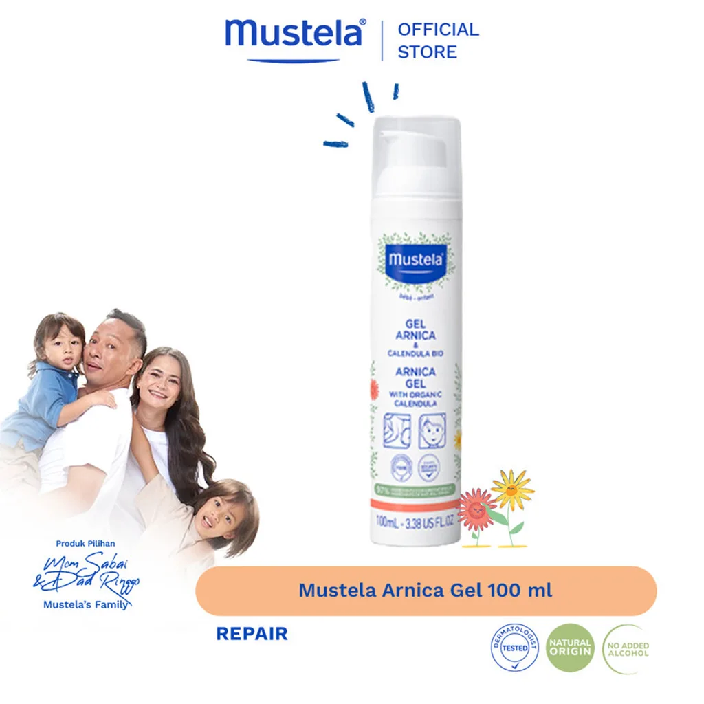 ژل آرنیگا ماستلا Gel arnica ترمیم کبود و ورم 97درصد ارگانیک 100میل Mustela
