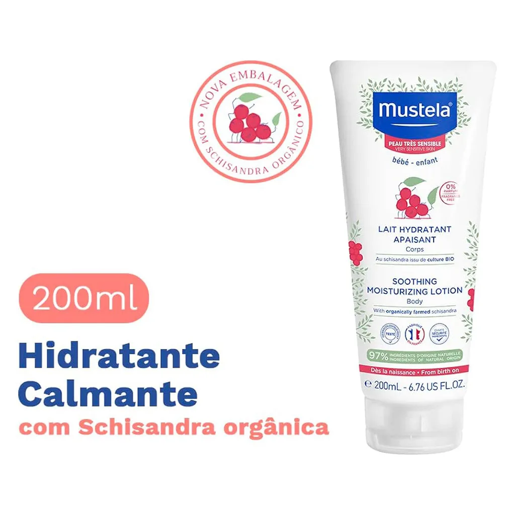 لوسیون ماستلا Lait Hydratant apaisant soothing lotion سوتینگ 97درصد ارگانیک 200میل Mustela