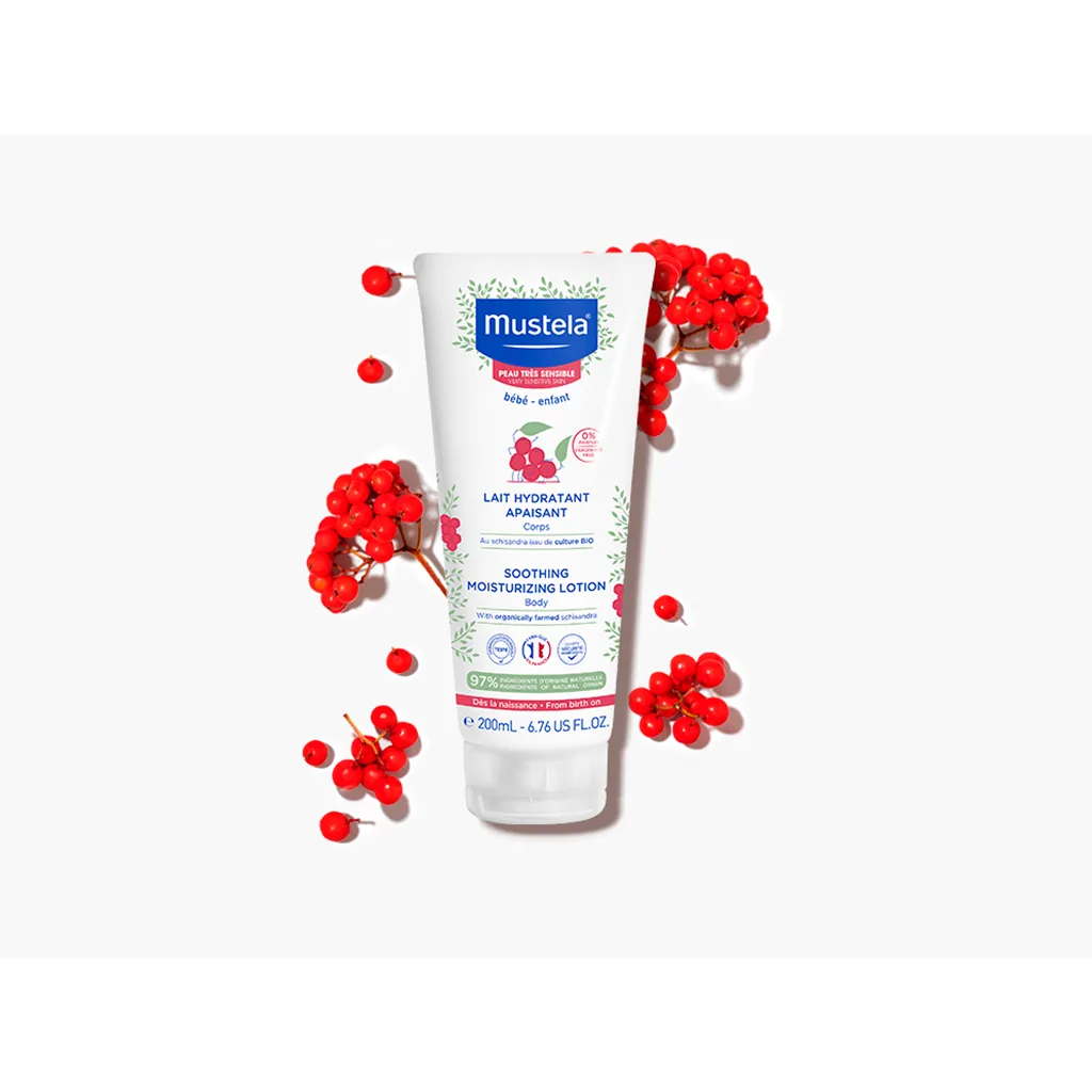 لوسیون ماستلا Lait Hydratant apaisant soothing lotion سوتینگ 97درصد ارگانیک 200میل Mustela