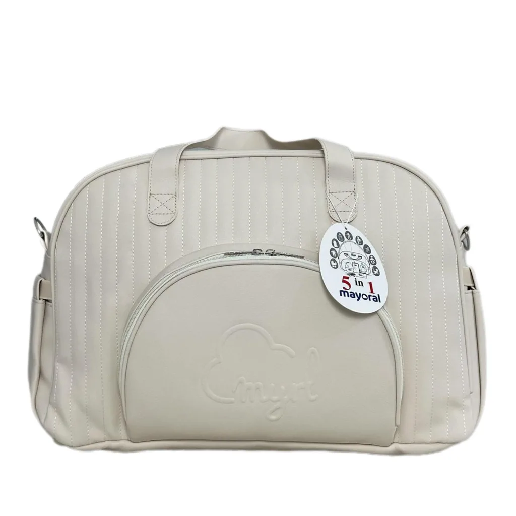 ساک لوازم دوشی مدل Myrl مایورال دوخت راه راه چرم ببتو Bebetto