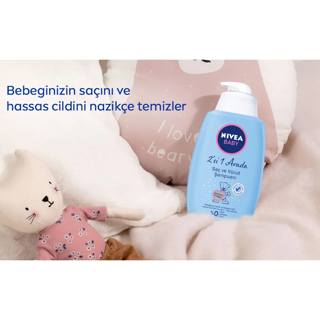 شامپو سروبدن 500میل 95% ارگانیک ویتامیندار ترکیه نیوا Nivea