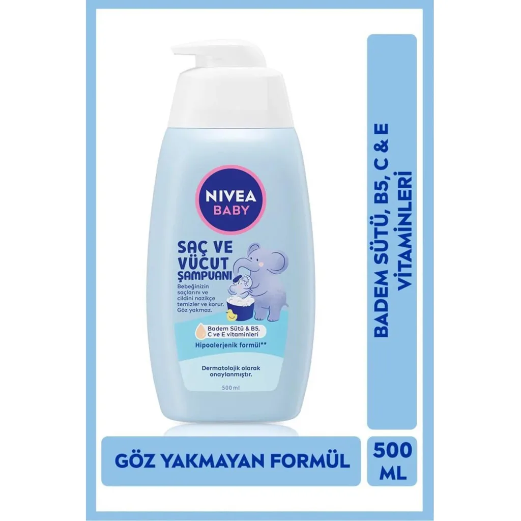 شامپو سروبدن 500میل 95% ارگانیک ویتامیندار ترکیه نیوا Nivea