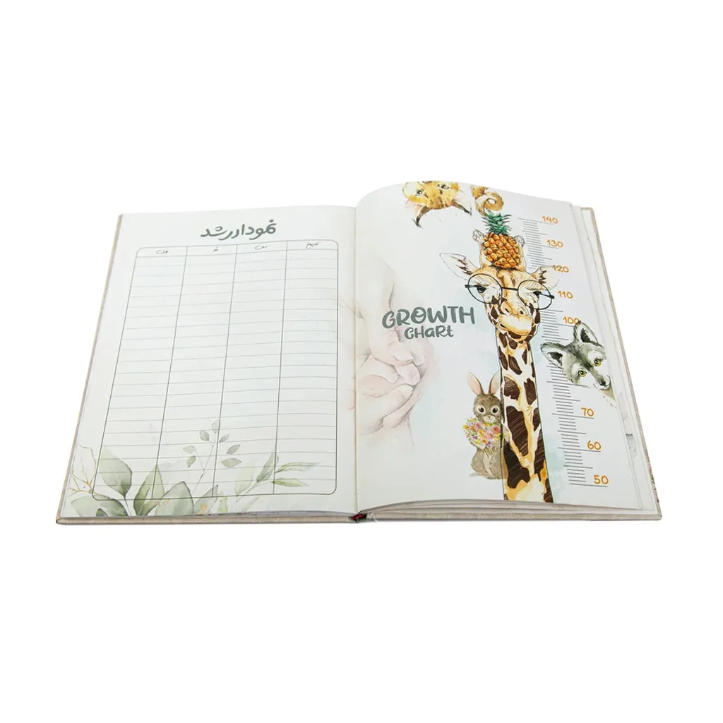 آلبوم خاطرات کودک اوکی دوکی نوزادی تا 6سالگی 35برگی فیل گل Okie Dokie