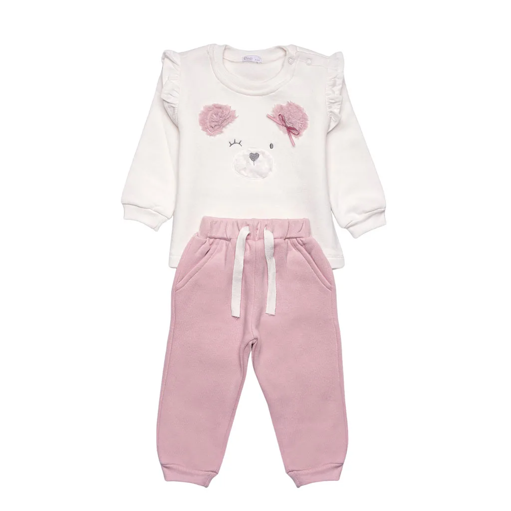 ست بلوز شلوار نخ کرکی پاپو مدل Papo Rozhia