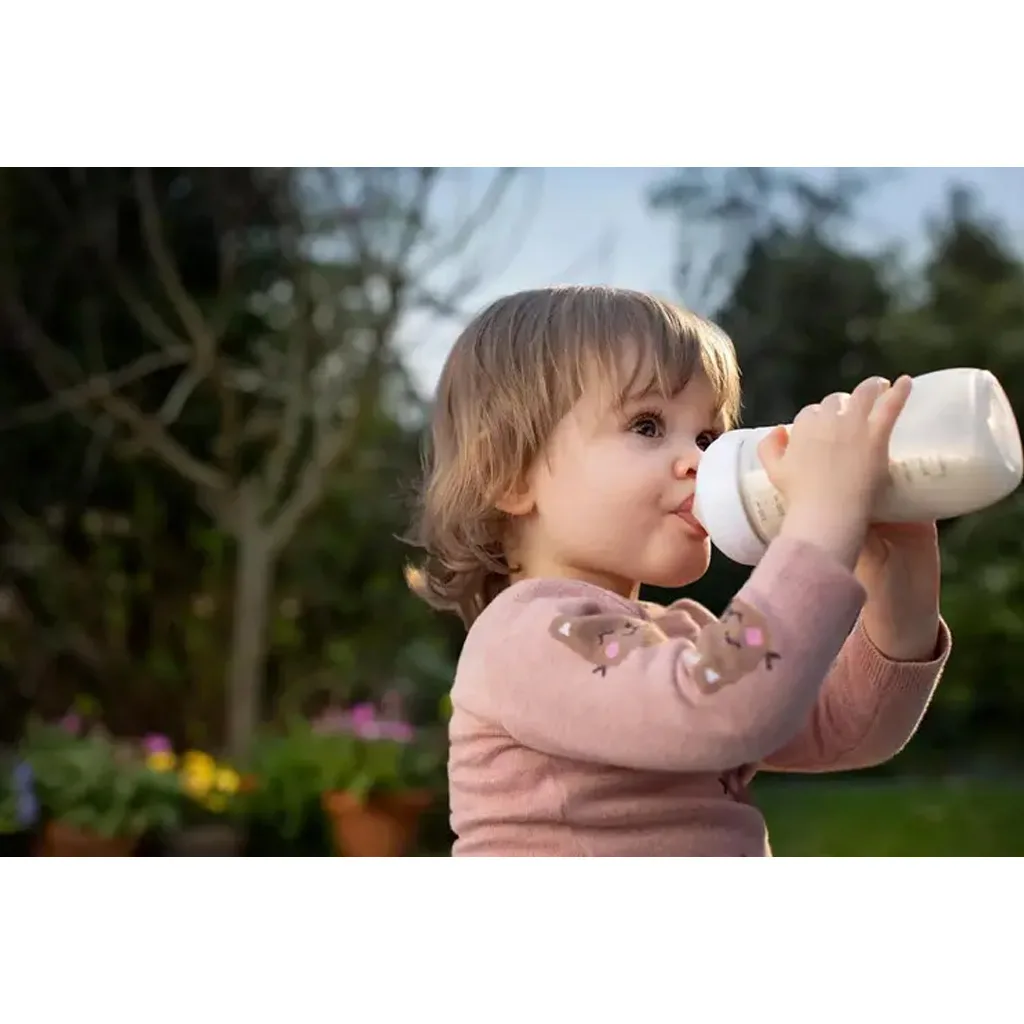 شیشه شیر نچرال 330میل بدون جعبه آغازین 3+ماه 4قطره اونت Avent