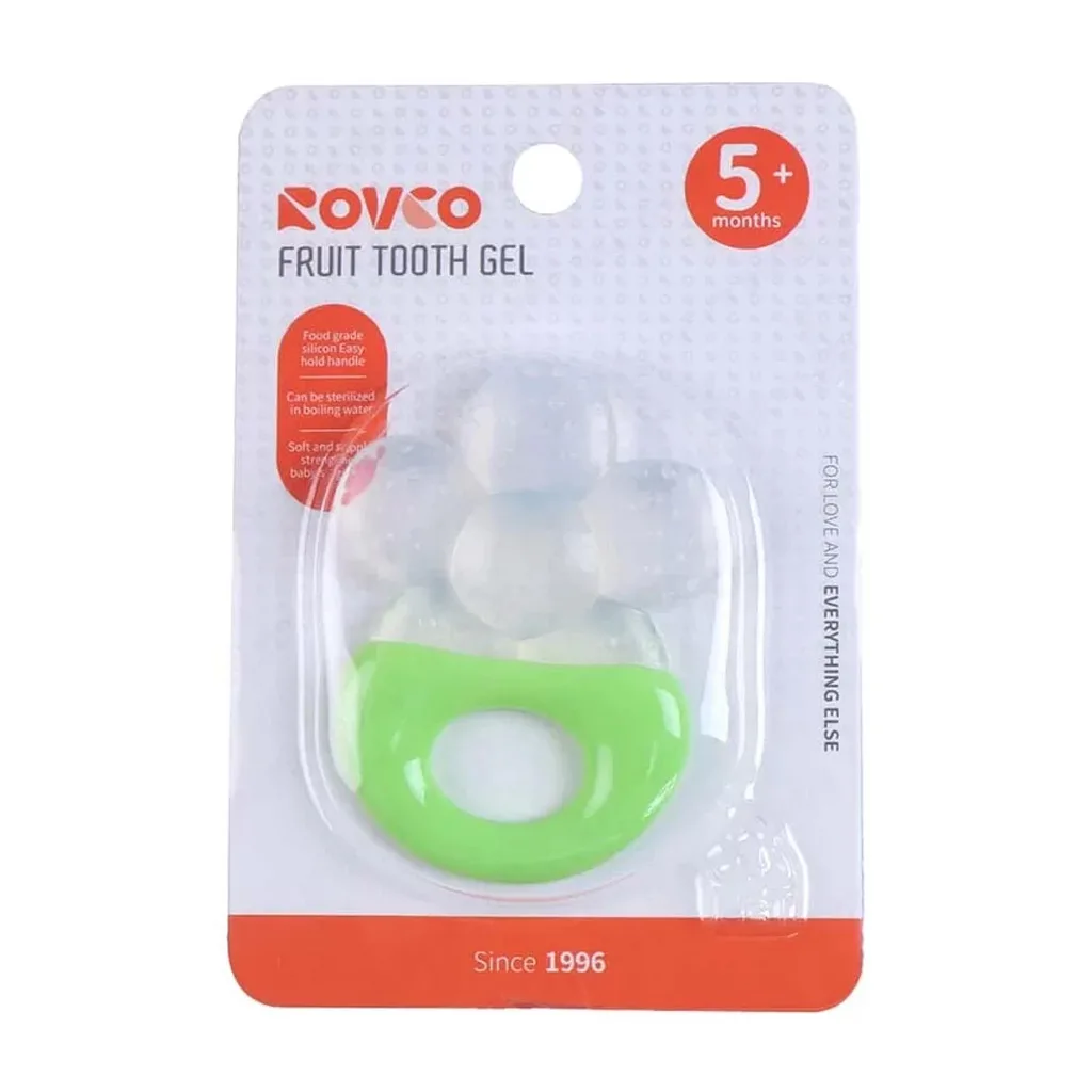 دندانگیر دسته دار سر سیلیکونی طرح گل 5+ماه رووکو Rovco