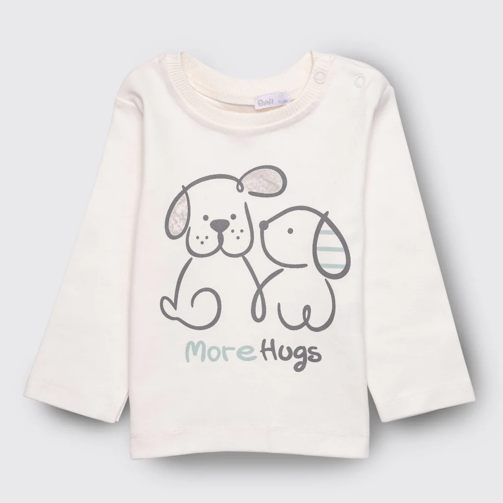 سویشرت بلوز شلوار پاپو Alpay راه راه 2سگ نخ کرکی سفید سبز Papo