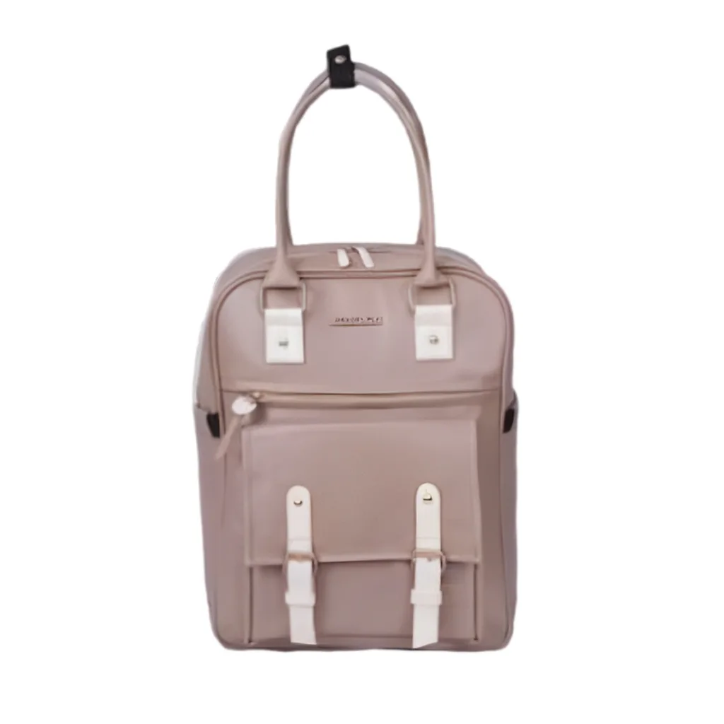 ساک لوازم یوناکو مدل کاسپین کوله ای دسته بلند جلوجیب بند سفید Unaco