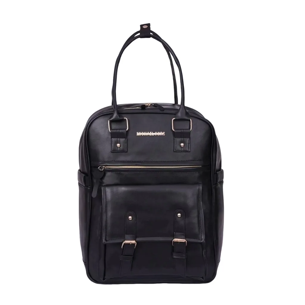 ساک لوازم یوناکو مدل کاسپین کوله ای دسته بلند جلوجیب بند مشکی Unaco