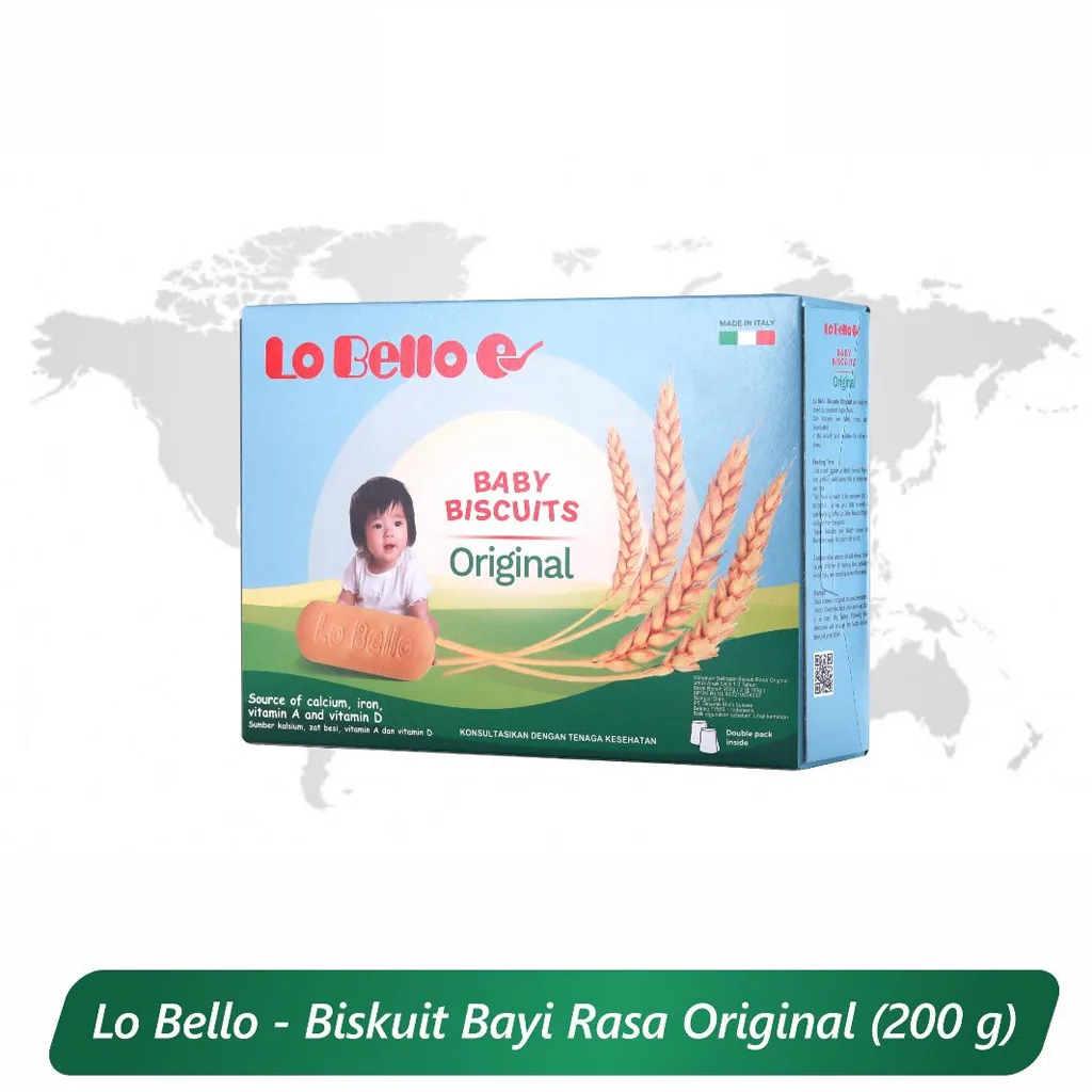 بیسکویت لوبلو ایتالیا 6+ماه Original گندم غلات 200گرم LoBello