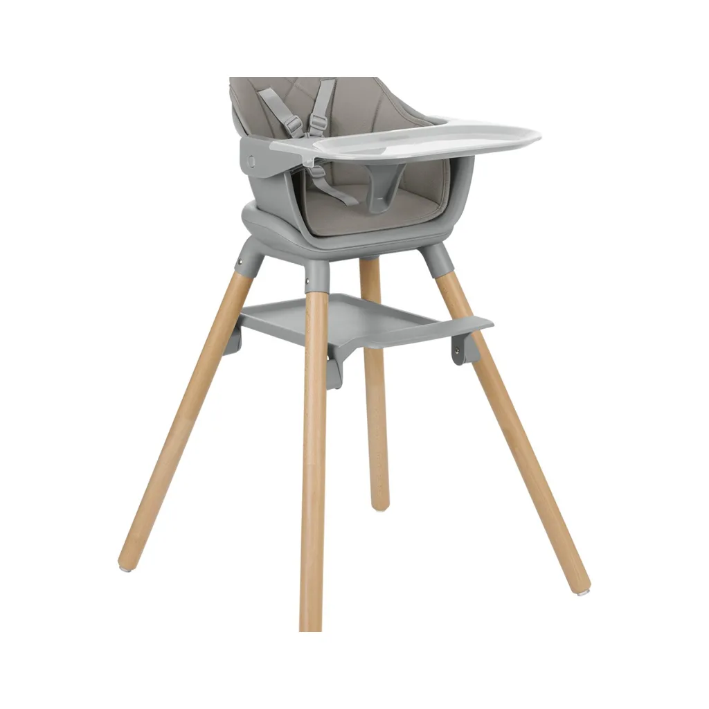 صندلی غذا کیکابو مدل Woody 2in1 پایه چوبی 2کاره Kikkaboo