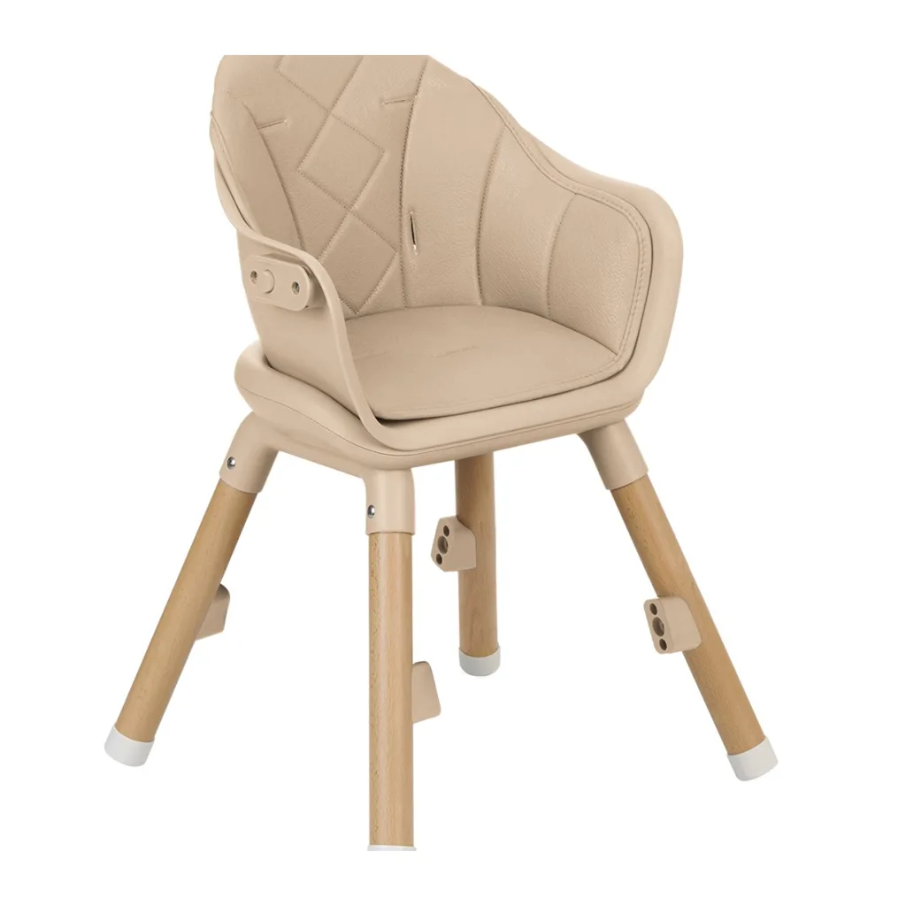 صندلی غذا کیکابو مدل Woody 2in1 پایه چوبی 2کاره Kikkaboo