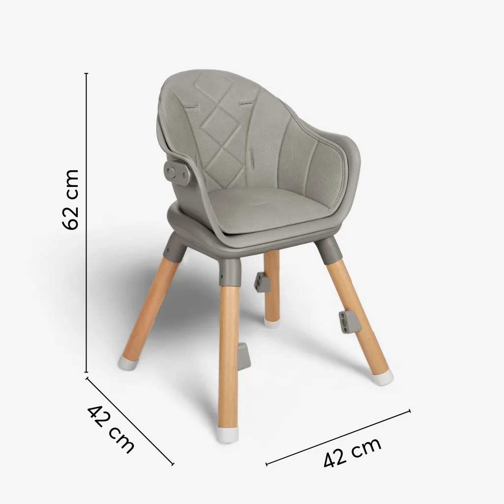 صندلی غذا کیکابو مدل Woody 2in1 پایه چوبی 2کاره Kikkaboo