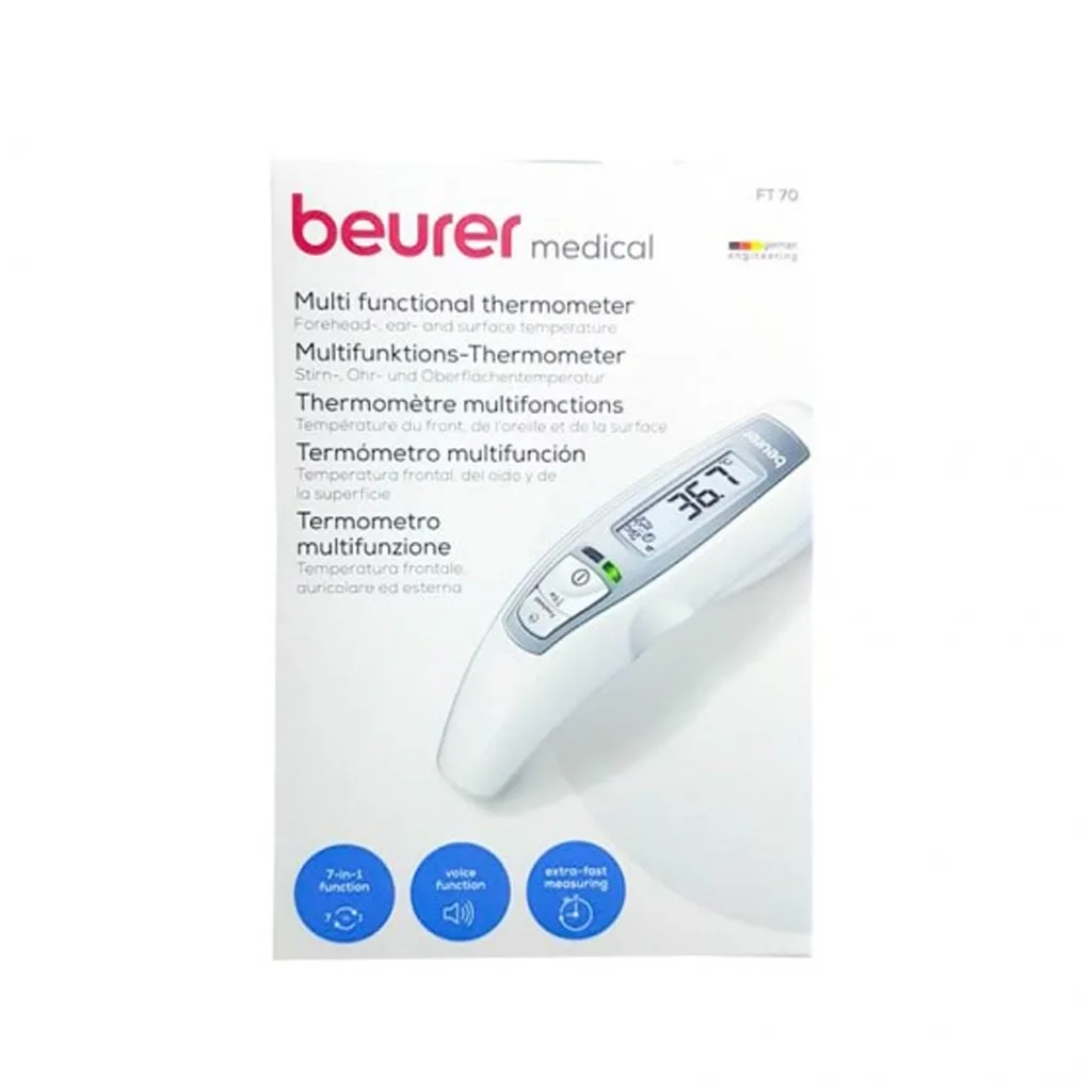 تب سنج دماسنج بیورر دیجیتالی لیزری گوش و پیشانی 7کاره Beurer