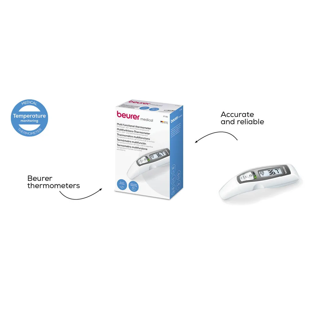 تب سنج دماسنج بیورر دیجیتالی لیزری گوش و پیشانی Beurer