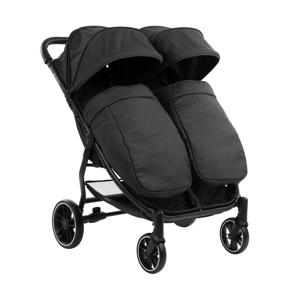 کالسکه 2قلو کیکابو مدل For Twins Happy 2 دسته مبلی Kikkaboo