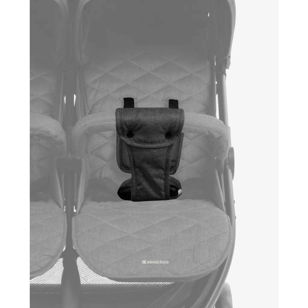 کالسکه 2قلو کیکابو مدل For Twins Happy 2 دسته مبلی Kikkaboo