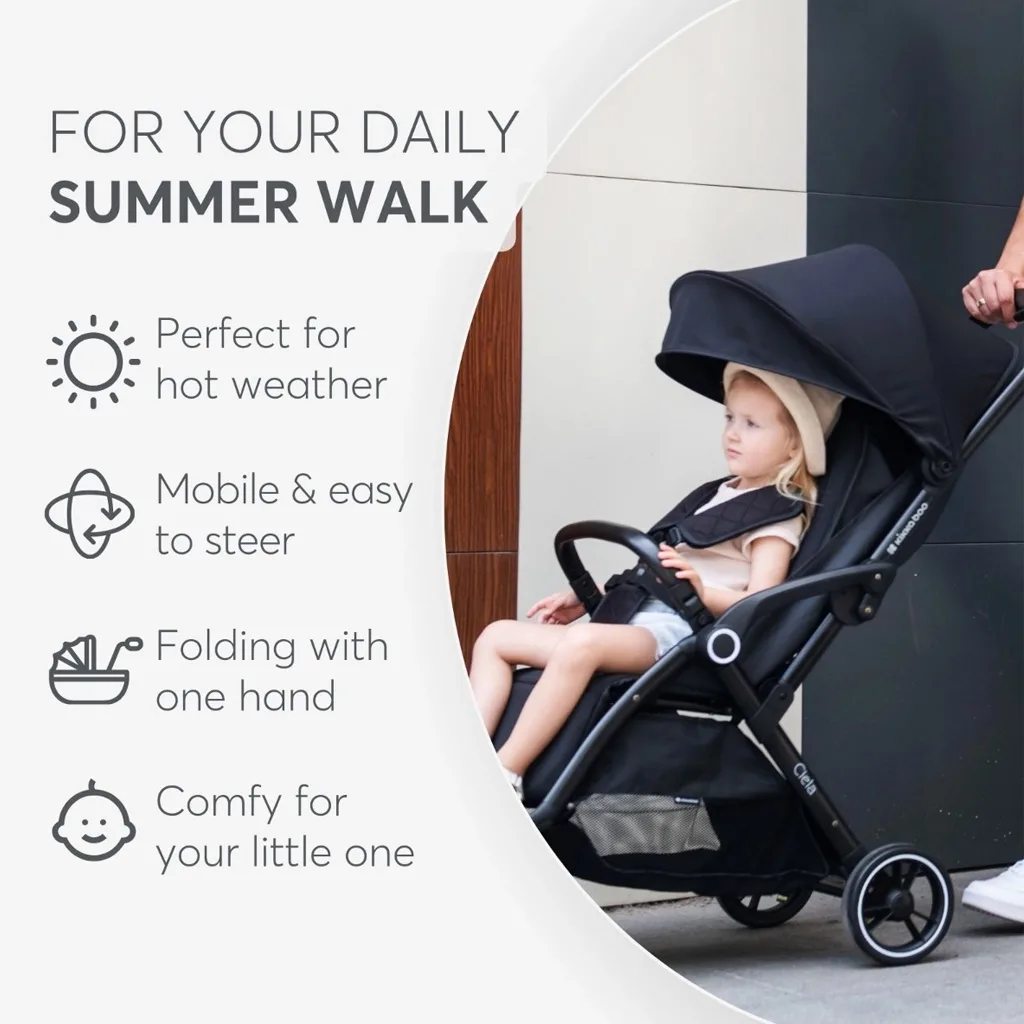 کالسکه کیکابو مدل Ciela دسته مبلی مسافرتی تاشو Kikkaboo