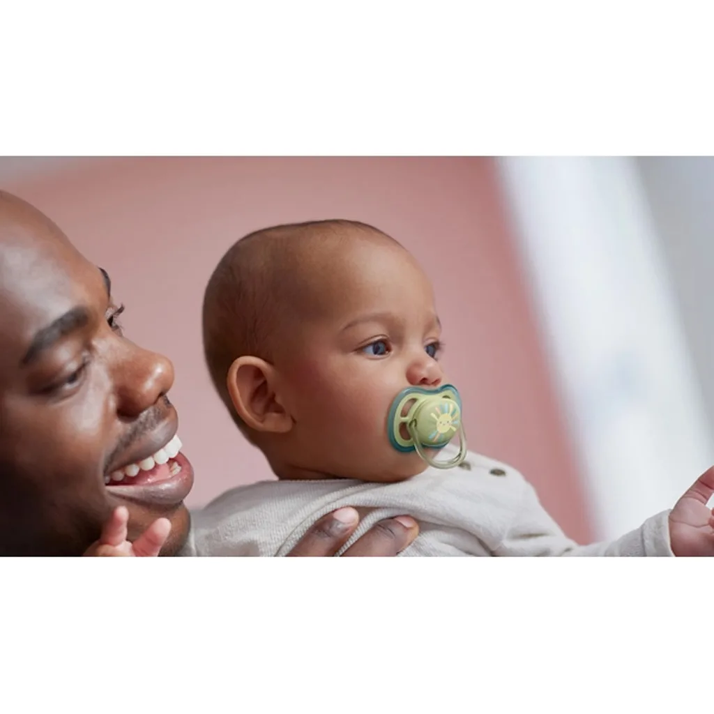 پستانک اونت Ultra Air الترا ایر 2عددی رنگین کمان خورشید 0-6ماه Avent