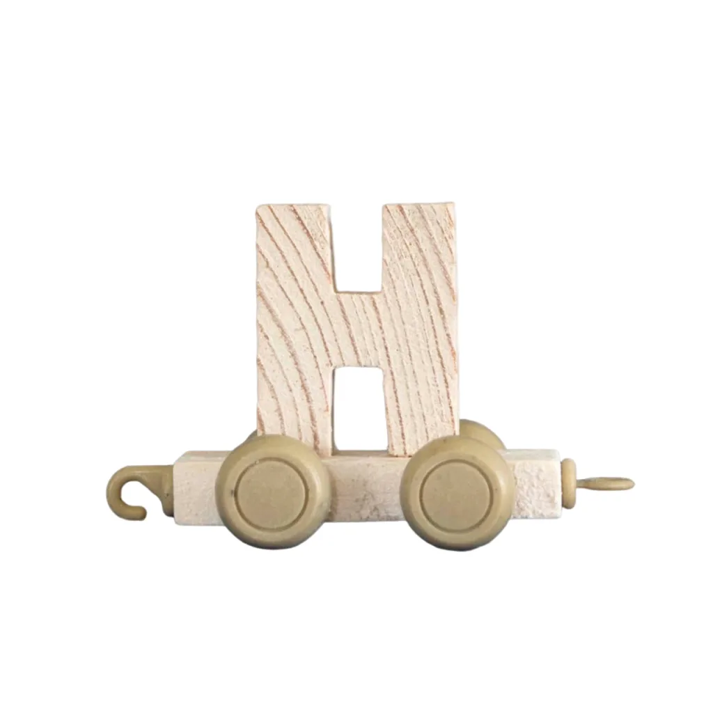 هدایای چوبی و تبلیغاتی حروف لاتین انگلیسی اسم ساز قطار شادی Happy Train