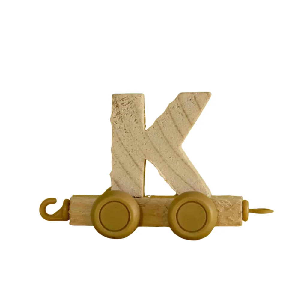 هدایای چوبی و تبلیغاتی حروف لاتین انگلیسی اسم ساز قطار شادی Happy Train