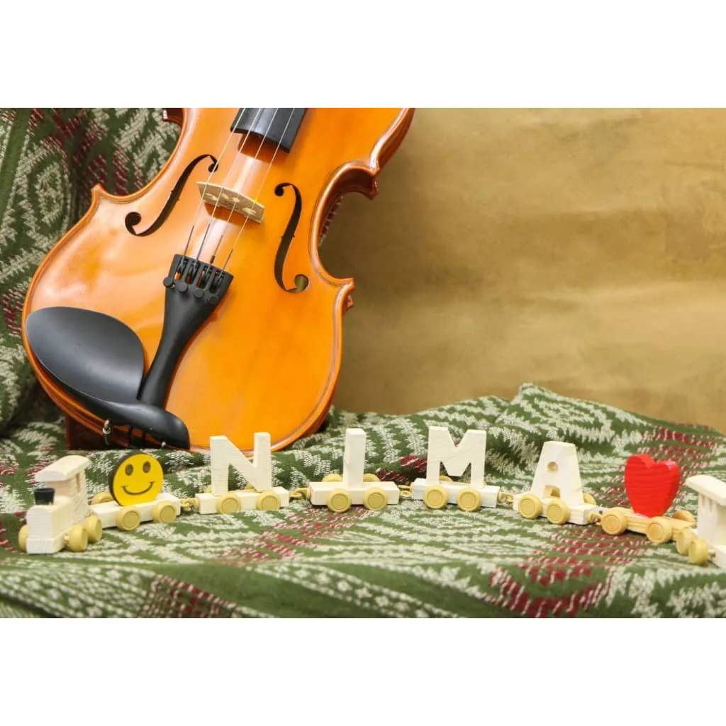 هدایای چوبی و تبلیغاتی حروف لاتین انگلیسی اسم ساز قطار شادی Happy Train