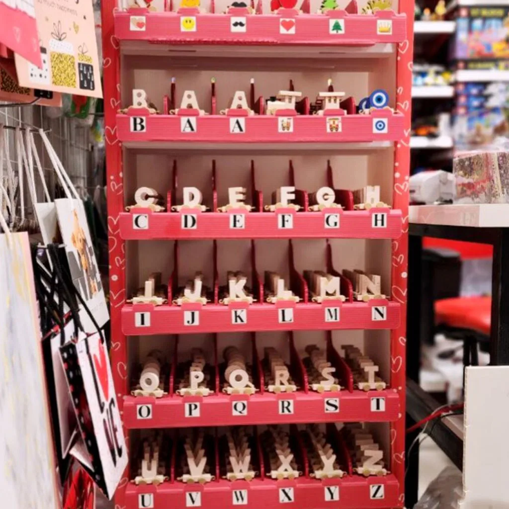 هدایای چوبی و تبلیغاتی حروف لاتین انگلیسی اسم ساز قطار شادی Happy Train