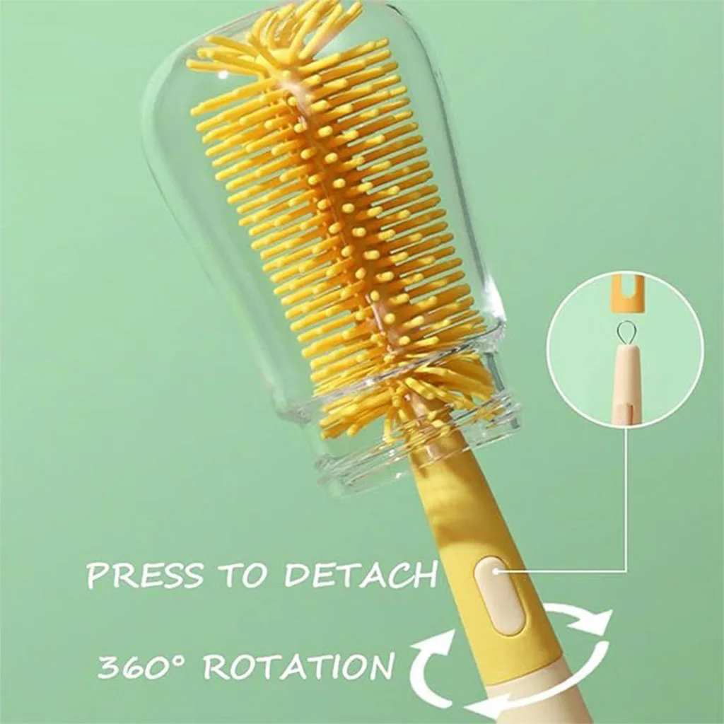 برس شيشه شور اونت 3تكه سيليكونی پيگوئن پاپيونی Avent