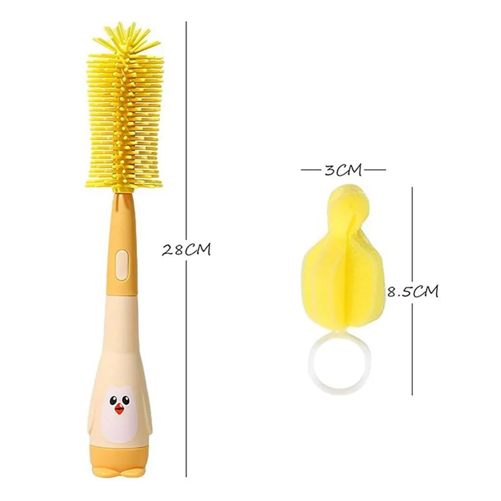 برس شيشه شور اونت 3تكه سيليكونی پيگوئن پاپيونی Avent