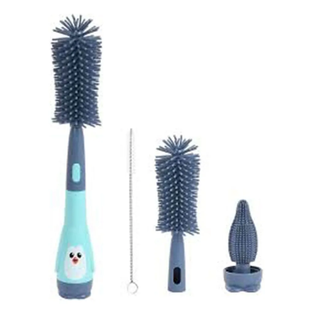 برس شيشه شور اونت 3تكه سيليكونی پيگوئن پاپيونی Avent