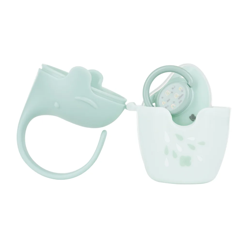 قاب پستانک کیکابو Elephant طرح فیل 2رنگ 0+ماه Kikkaboo