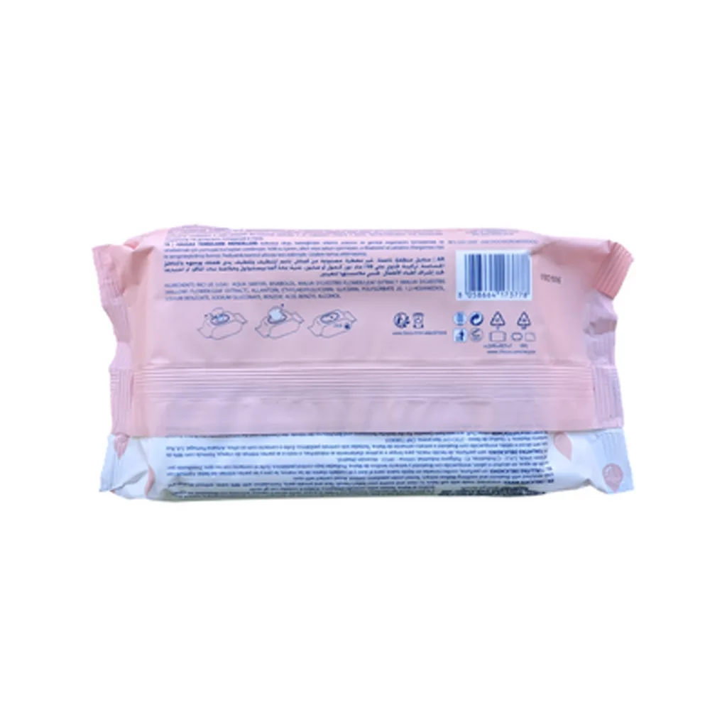 دستمال مرطوب چیکو salviettine Delicate دربدار 72عددی 2رنگ 98درصد آب chicco