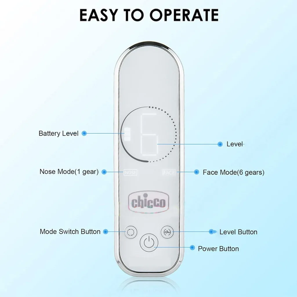 پوار برقی چیکو یا مکنده بینی و صورت 2کاره شارژی قابل شستشو Chicco