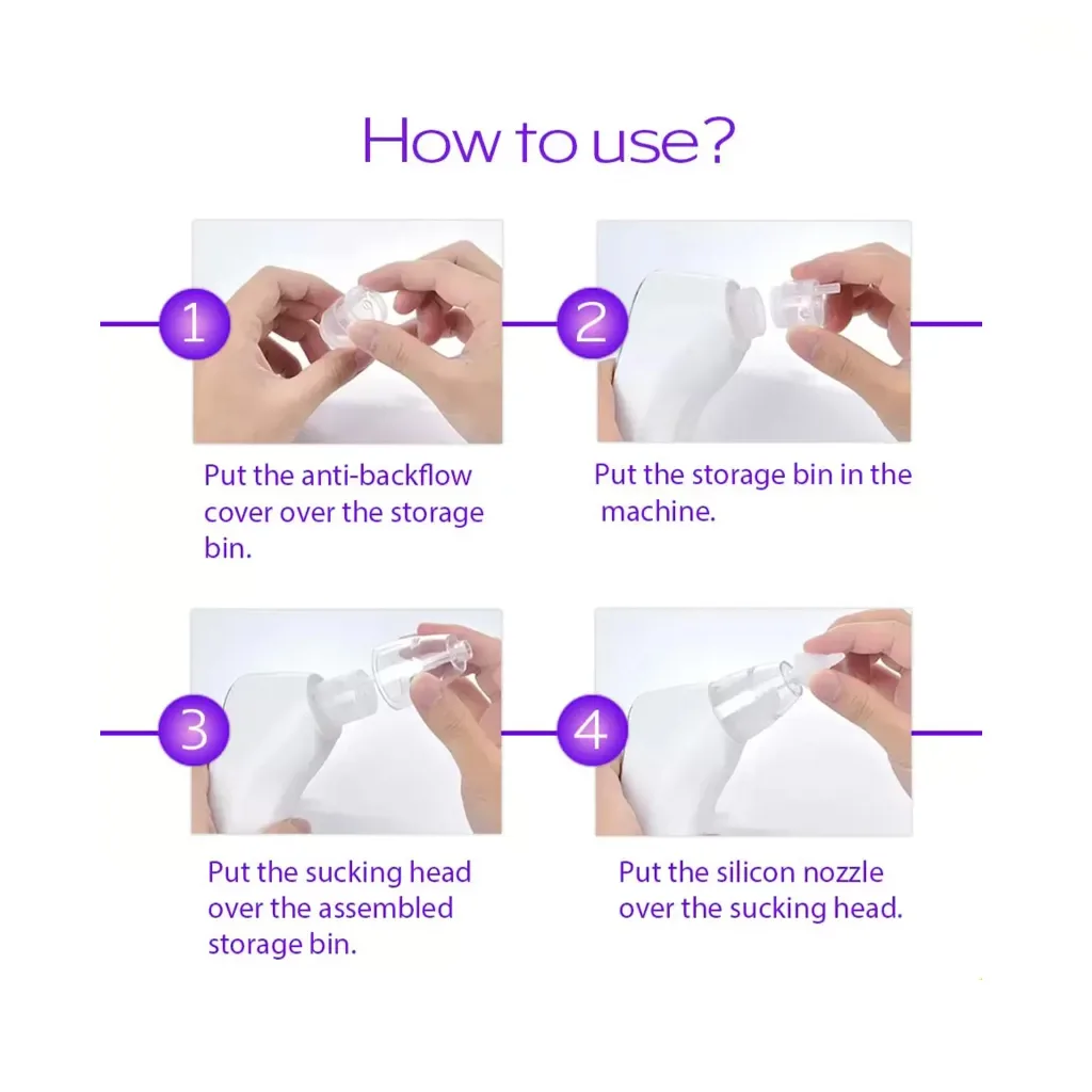 پوار برقی چیکو یا مکنده بینی و صورت 2کاره شارژی قابل شستشو Chicco