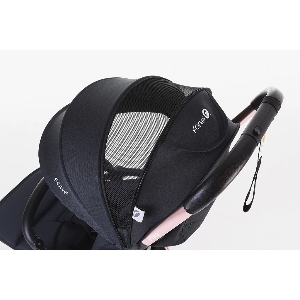 ست کالسکه کریر فورته Travel مسافرتی دسته چرم عصایی ایتالیایی Forte