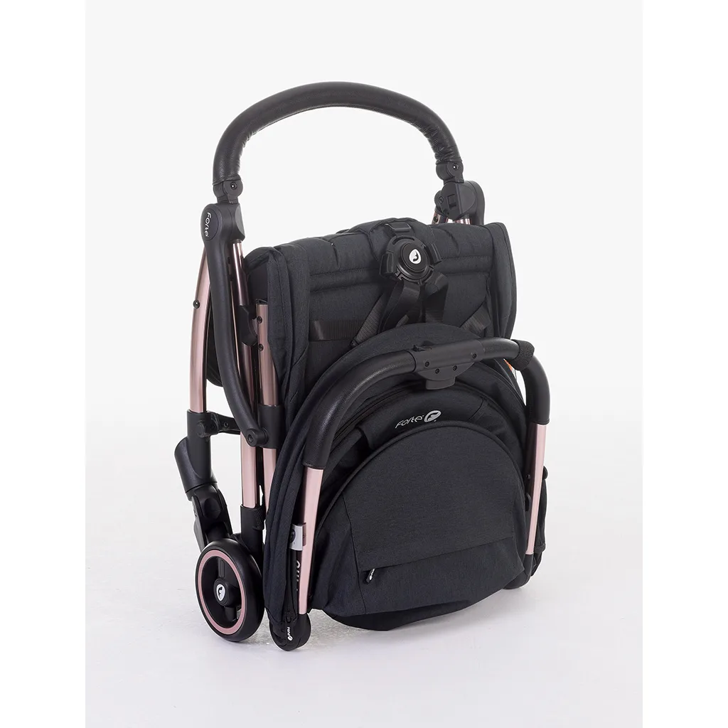 ست کالسکه کریر فورته Travel مسافرتی دسته چرم عصایی ایتالیایی Forte